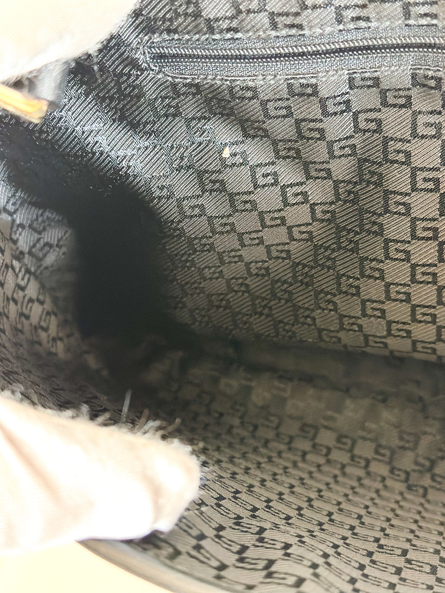 Gucci Black Jackie Bag with Bamboo Handle