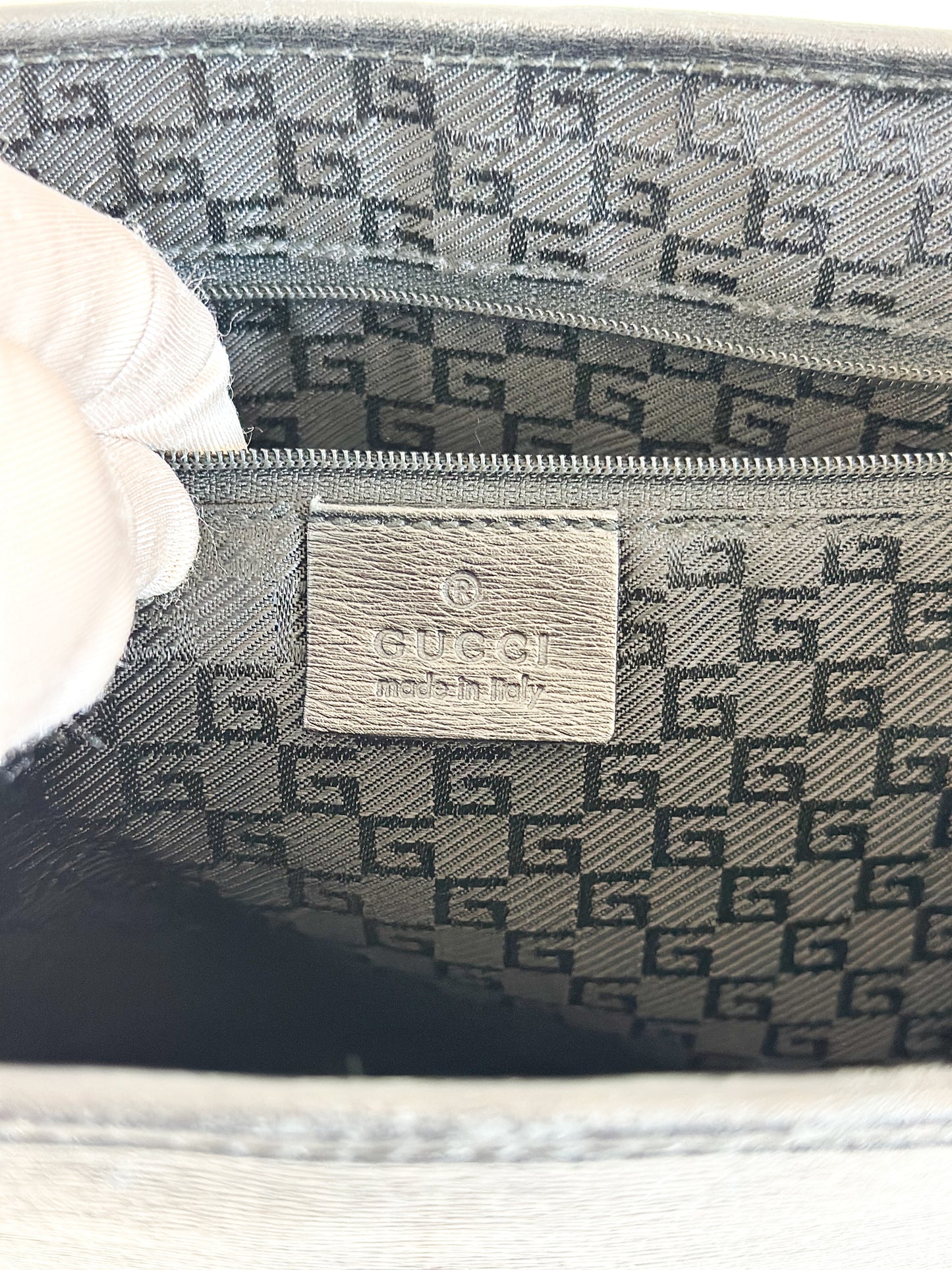 Gucci Black Jackie Bag with Bamboo Handle