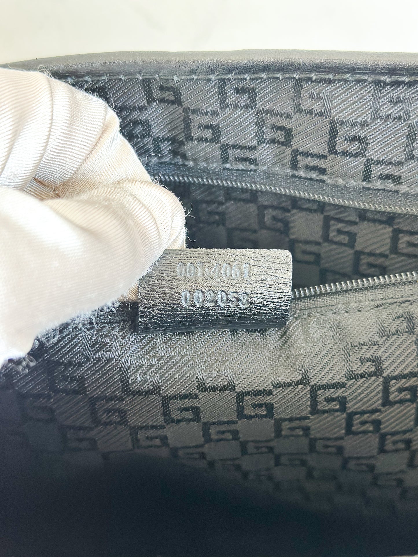 Gucci Black Jackie Bag with Bamboo Handle