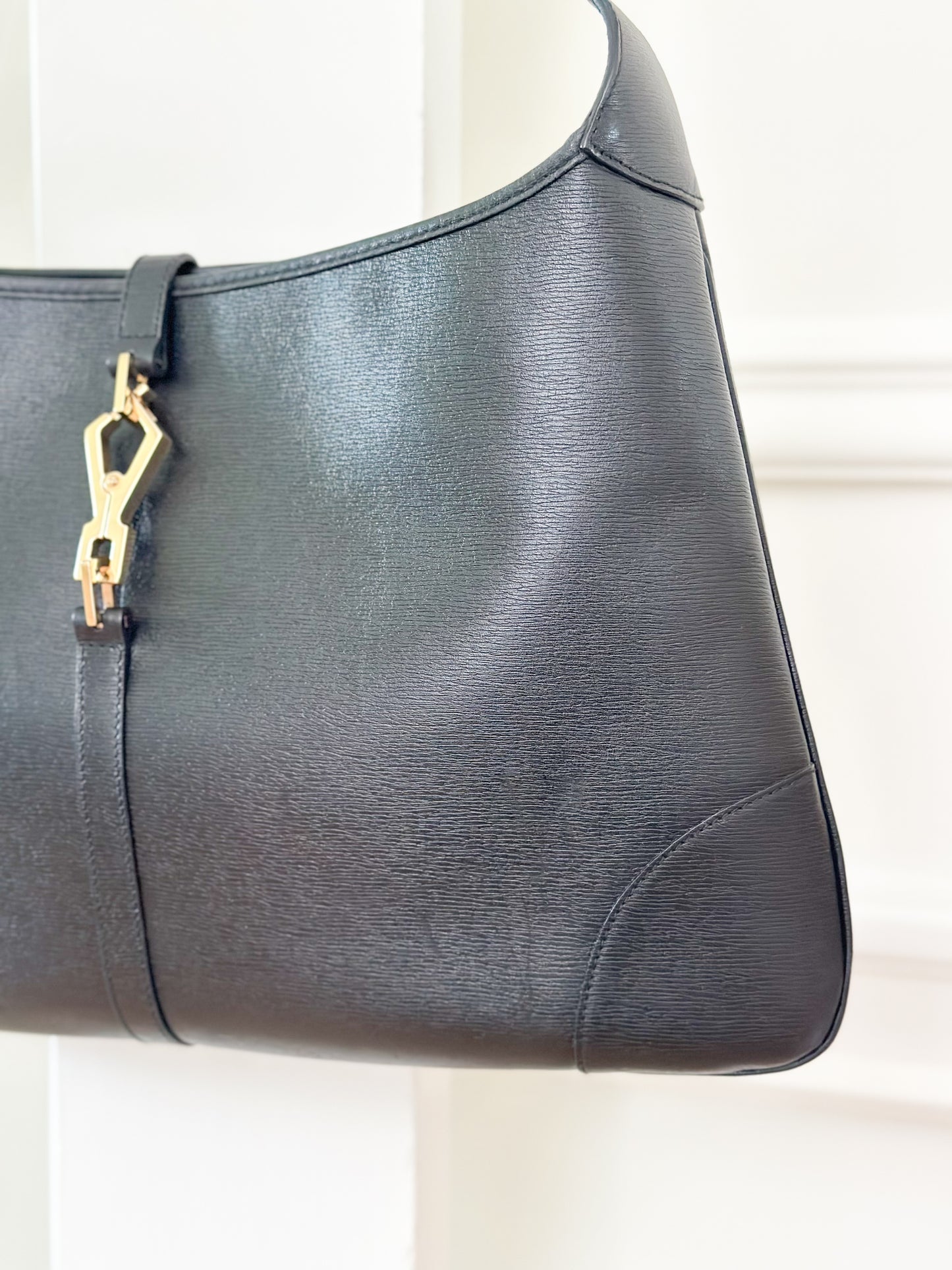 Gucci Black Jackie Bag with Bamboo Handle